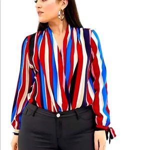 ASOS Outrageous Fortune Wrap Front Bodysuit